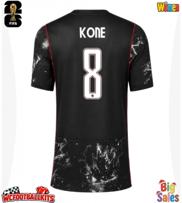 Canada Ismael Kone #8 Replica Away Stadium Shirt for Women World Cup 2026 Short Sleeve